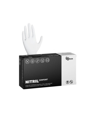 Nitrilové rukavice NITRIL COMFORT 100ks nepúdrované,
biele