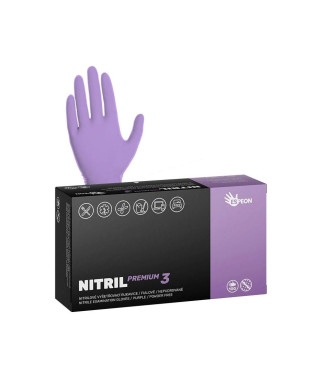 Nitrilové rukavice NITRIL PREMIUM3 100ks nepúdrované,
fialové