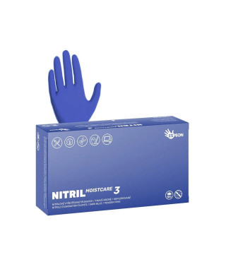 Nitrilové rukavice NITRIL MOISTCARE3 100ks nepúdrované, tmavo
modré