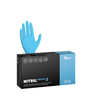 Nitrilové rukavice NITRIL PREMIUM3 100ks nepúdrované,
modré