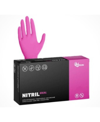 Nitrilové rukavice NITRIL IDEAL 100ks nepúdrované,
magenta